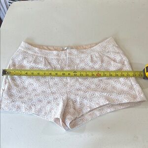 LC Lauren Conrad Delicate Lace Shorts in Cream